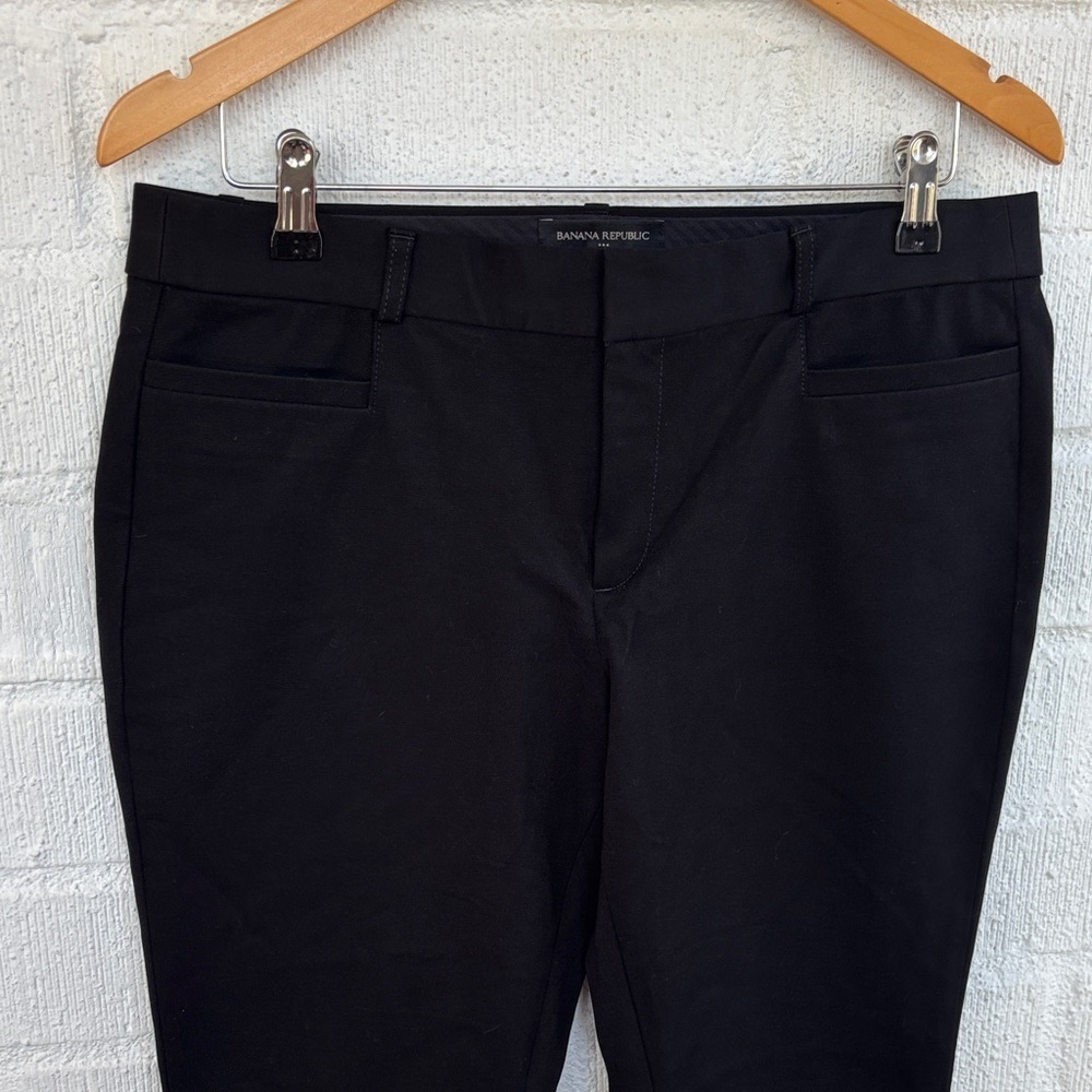 Banana Republic Sloan Classic Black High Rise Trousers sz 10 - Picture 4 of 8